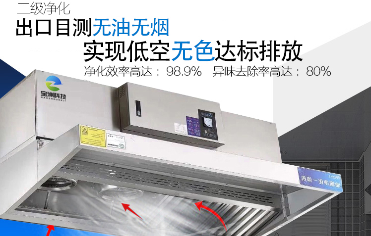 南京宝洲厂家的油烟净化器具备的8大优势
